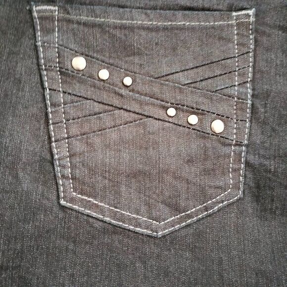 NWT Nine West Style Melanie Skimmer Missy Women Size 16/32 Average Capri Jeans - Picture 10 of 13